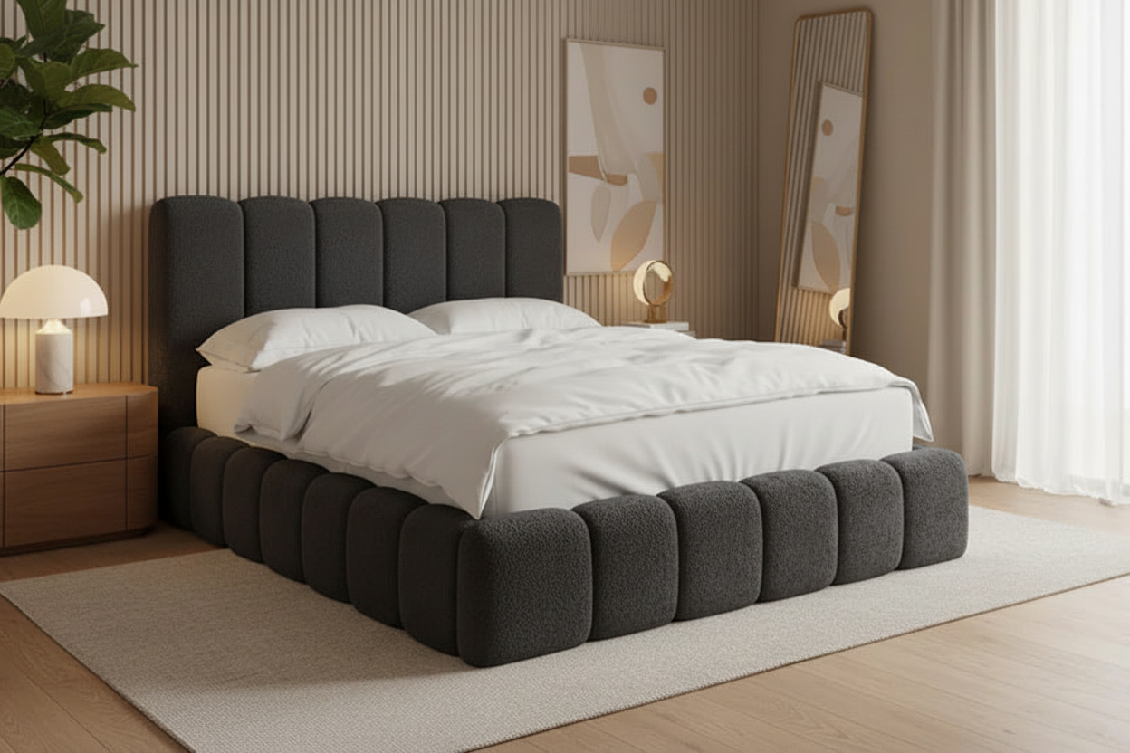 Stoff 3 - Sehr dunkel Anthrazit