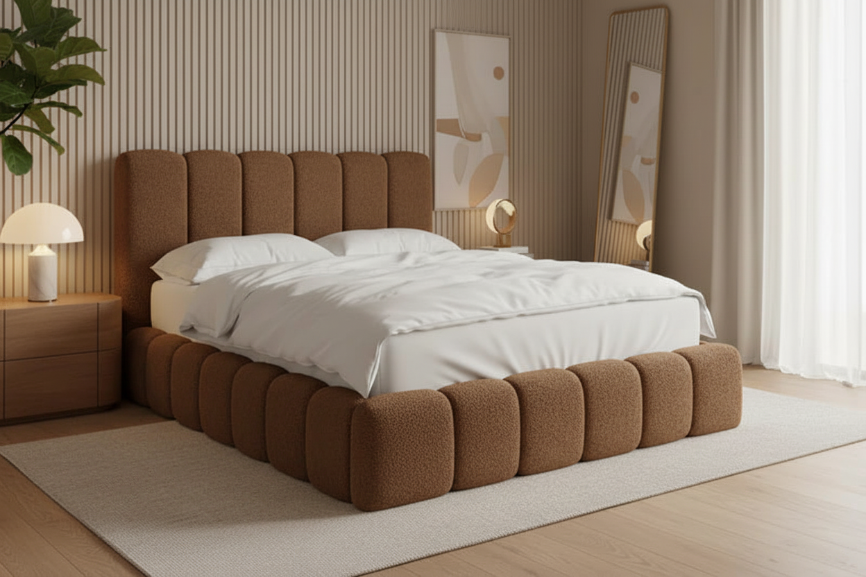 Stoff 8 - Braun Bouclé