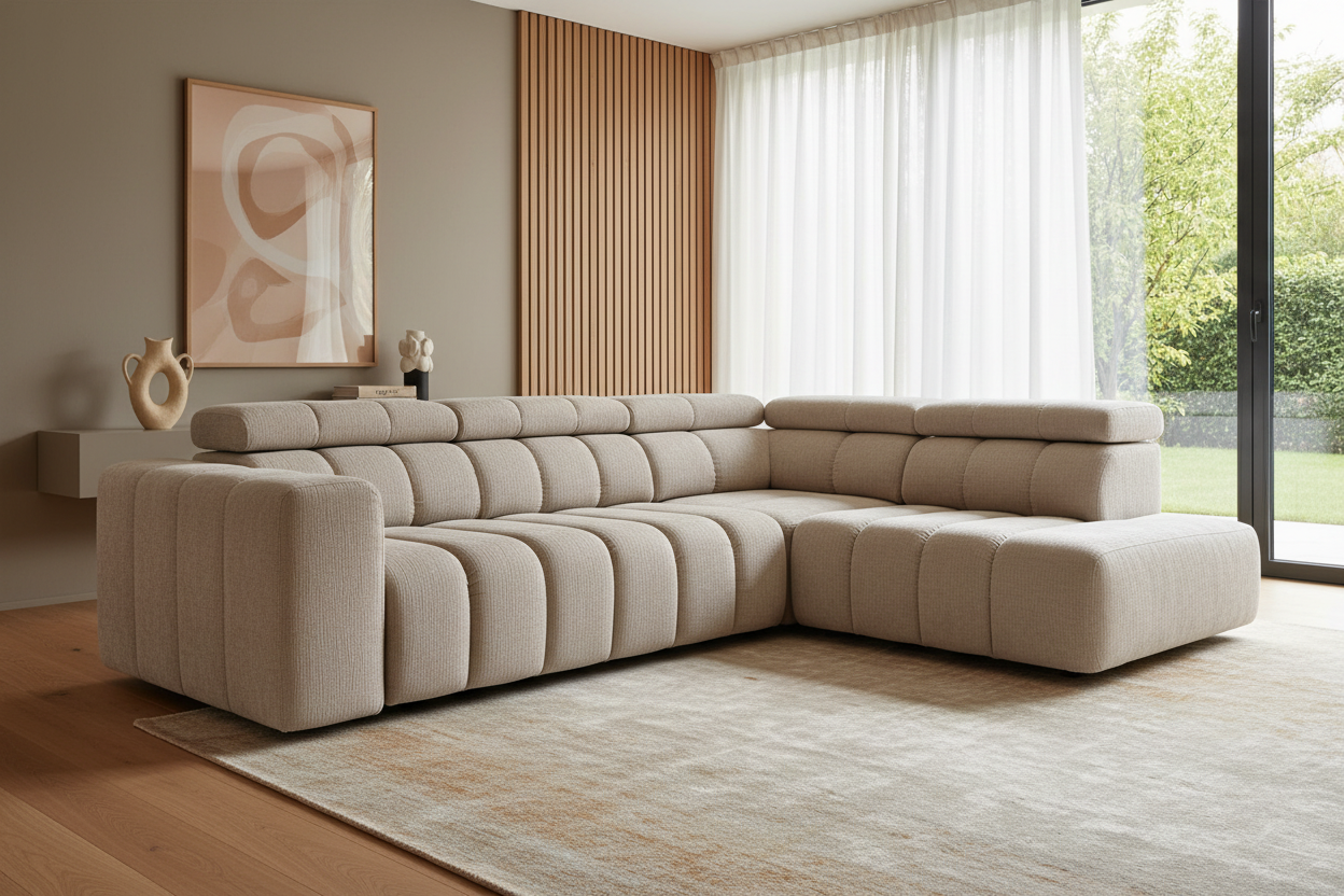 Zürich A2E-C-OTTR Ecksofa 45° Ansicht